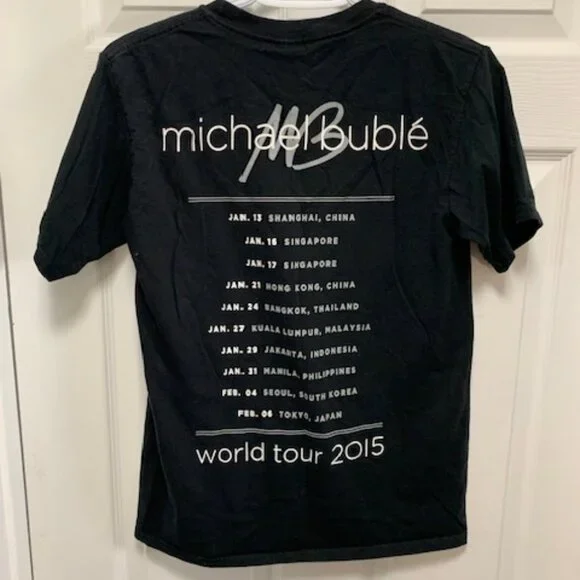 MICHAEL BUBLE BAND  WOMENS  TOUR TSHIRT - Picture 2 of 3